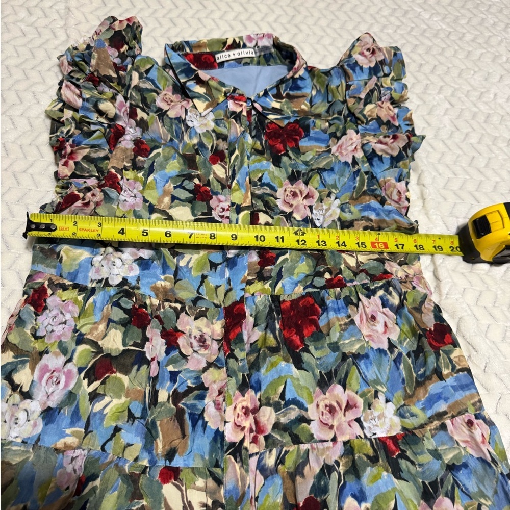 Alice + Olivia Multicolor Floral Mini Dress - Picture 7 of 12